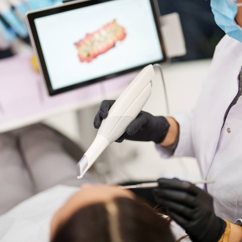 Intraoralscanner in Behandlung